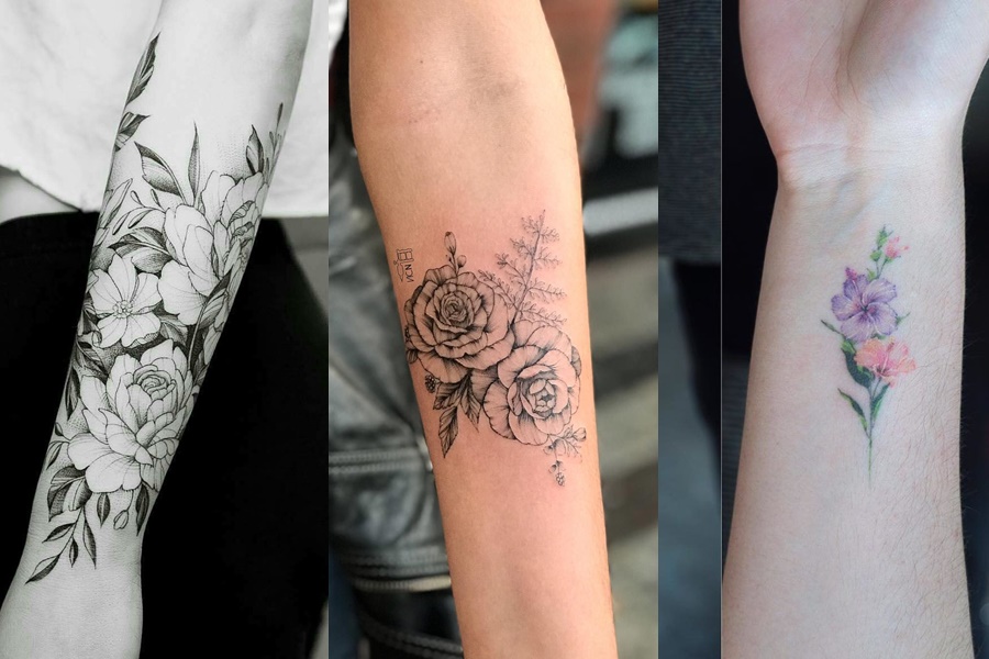 3 exemplos de tatuagens no braço 