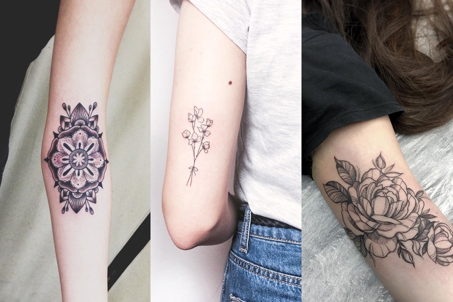 tatuagens femininas no braço de diversos estilos