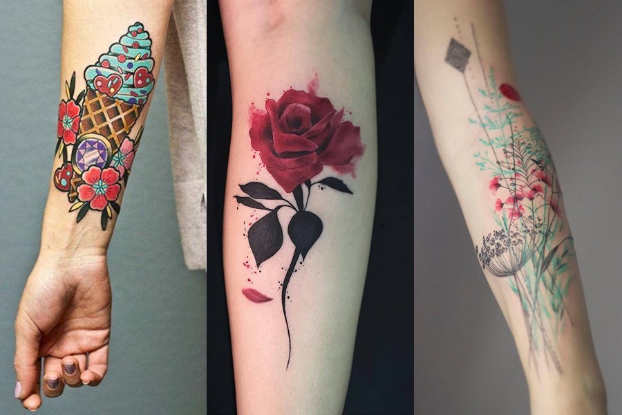 tatuagens coloridas para fazer no braço 