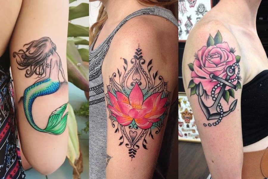 tatuagens femininas coloridas