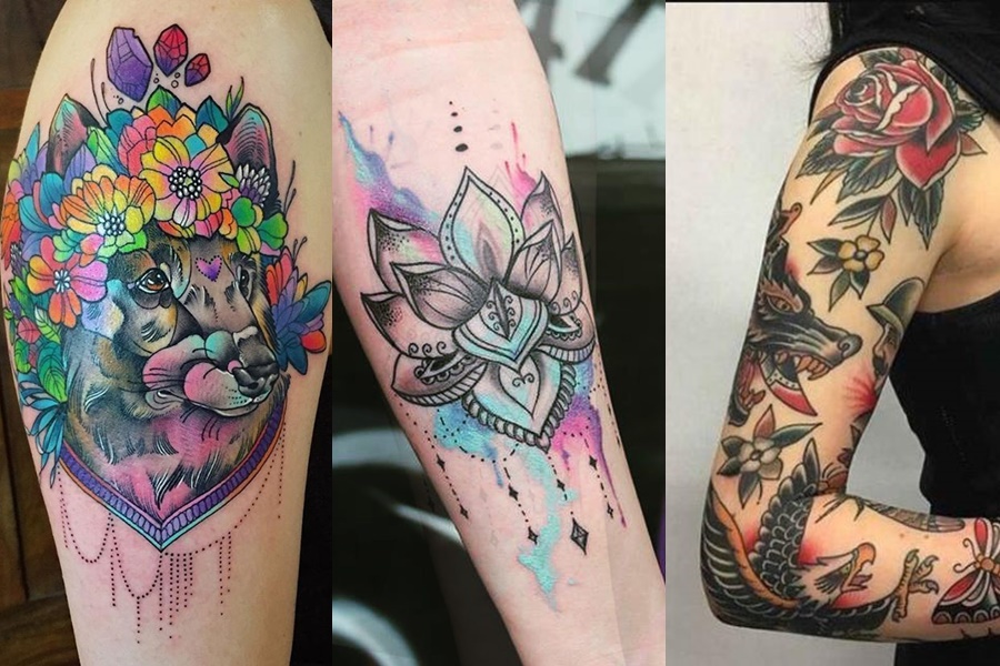 tatuagens grandes coloridas