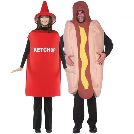 fantasia casal ketchup e mostarda