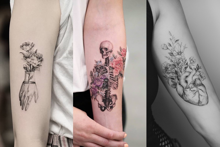 tatuagens de flores pequenas 